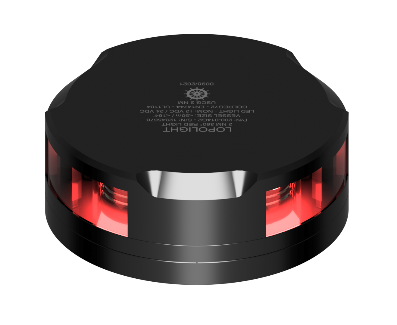 2nm 360° Red, black w/FB base 2nm 360° Red, black w/FB base